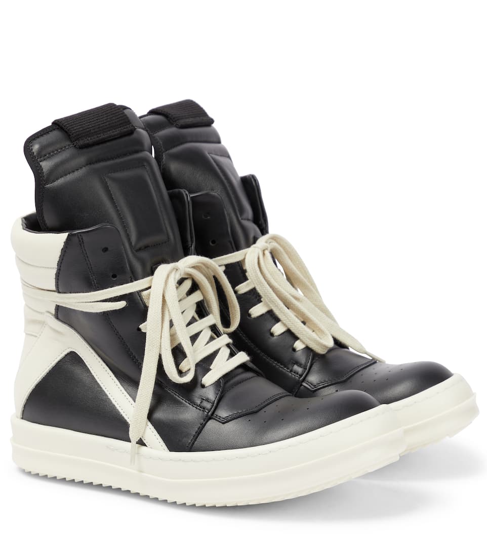 Moderate Price Rick Owens Geobasket leather high-top sneakers - unique ...